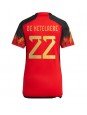 Belgia Charles De Ketelaere #22 Kotipaita Naisten MM-kisat 2022 Lyhythihainen